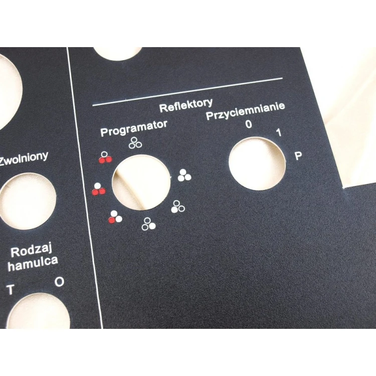 Frontplatten für Maschinen und Geräte - BLACK TEXTURES - Dicke: 1,6mm