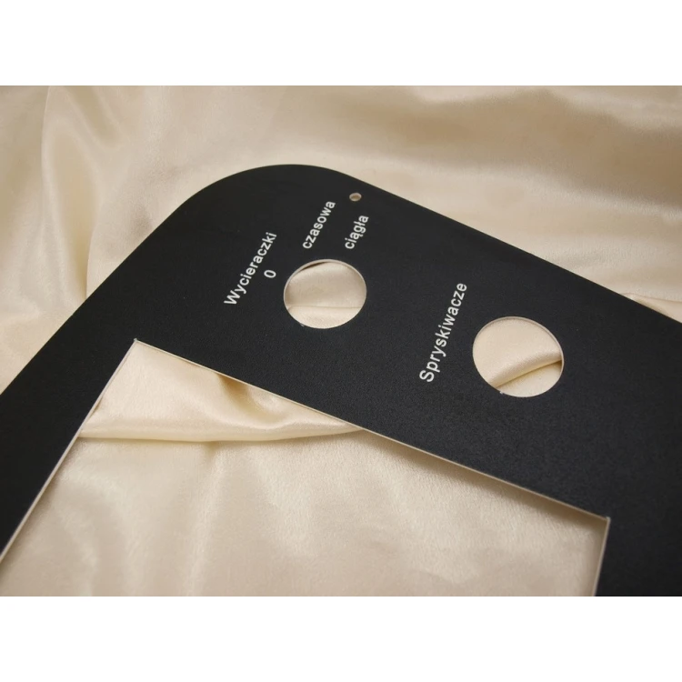 Frontplatten für Maschinen und Geräte - BLACK TEXTURES - Dicke: 1,6mm