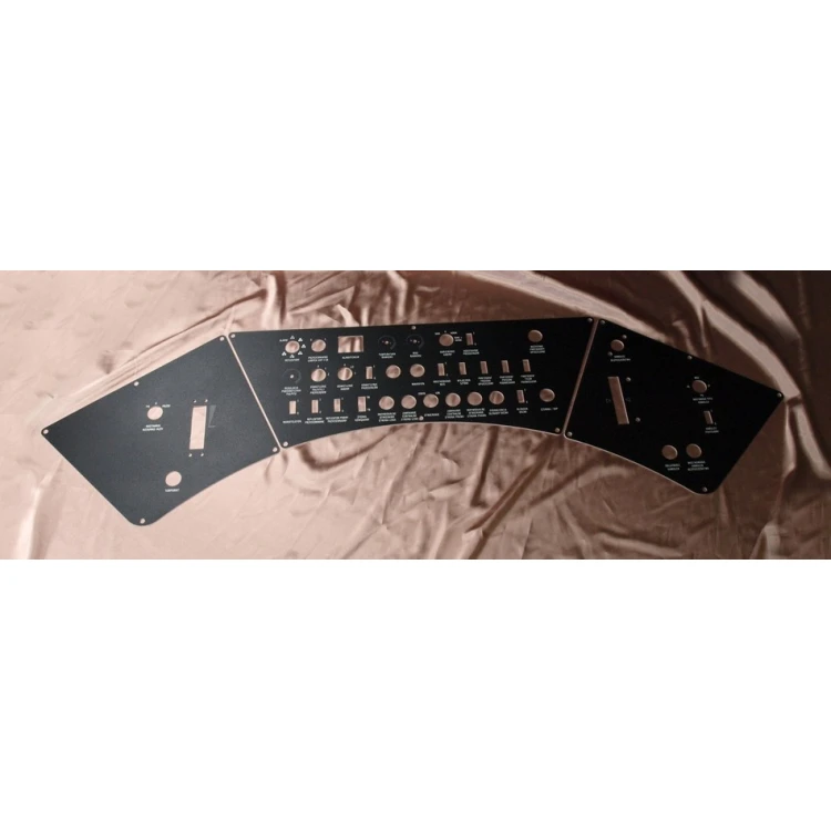 Frontplatten für Maschinen und Geräte - BLACK TEXTURES 2 - Dicke: 1,6mm