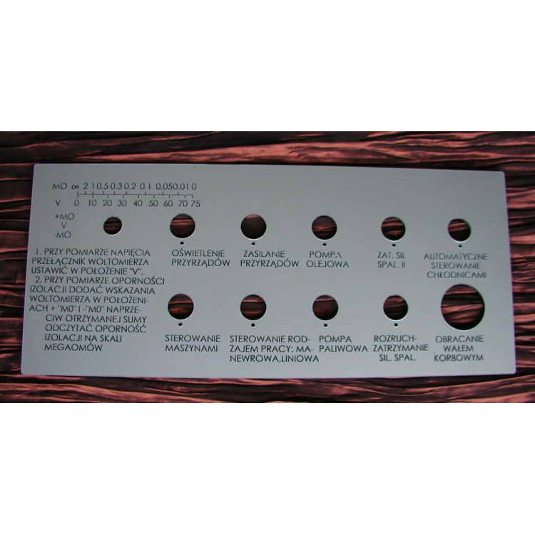 Frontplatten für Maschinen und Geräte - Dicke: 3,2mm