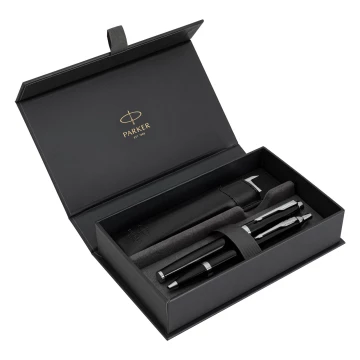 Parker IM Black GT Set - Füllfederhalter + Kugelschreiber mit Etui - PAR252