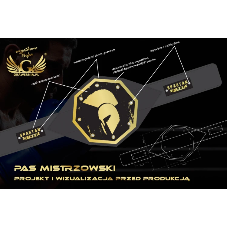 MEISTERGÜRTEL CHAMPION MMA - P036 (CNC)