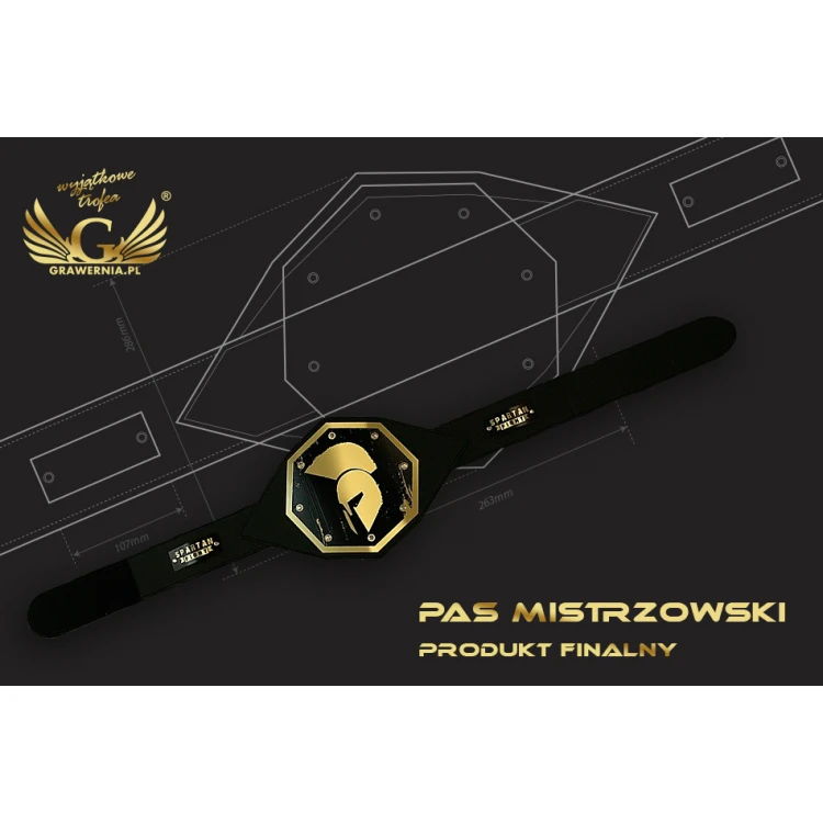 MEISTERGÜRTEL CHAMPION MMA - P036 (CNC)