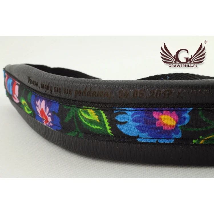SAXOPHONGURT schwarz - Modell Black Flower - Komfort Version - PDS31