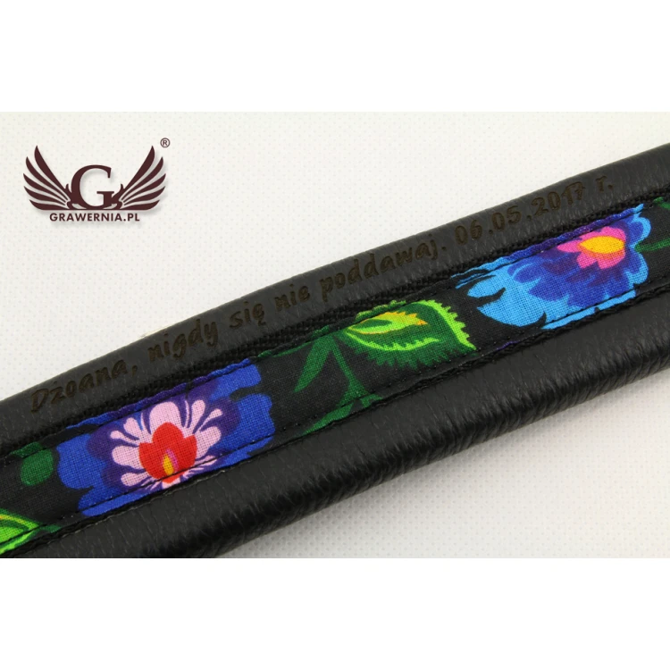 SAXOPHONGURT schwarz - Modell Black Flower - Komfort Version - PDS31