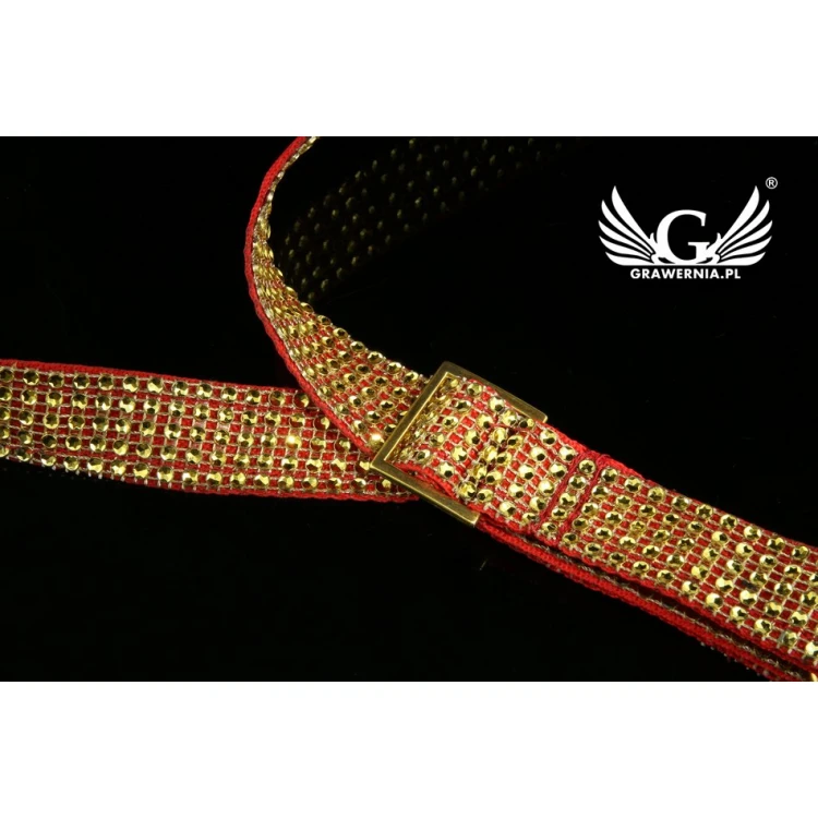 SAXOPHONGURT rot-gold - Modell Grand Staff - Exclusive Version - PDS25