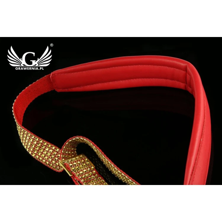 SAXOPHONGURT rot-gold - Modell Grand Staff - Exclusive Version - PDS25