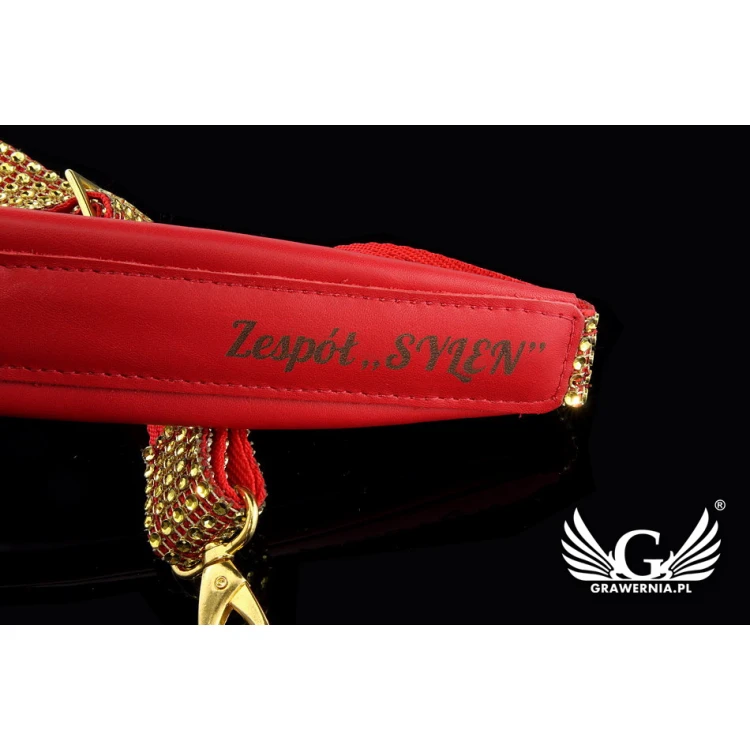 SAXOPHONGURT rot-gold - Modell Grand Staff - Exclusive Version - PDS25