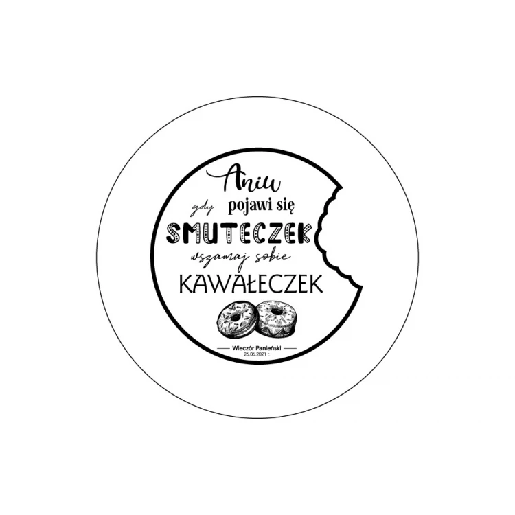 Glas-Kuchenteller mit Gravur - Junggesellinnenabschied - PAT031