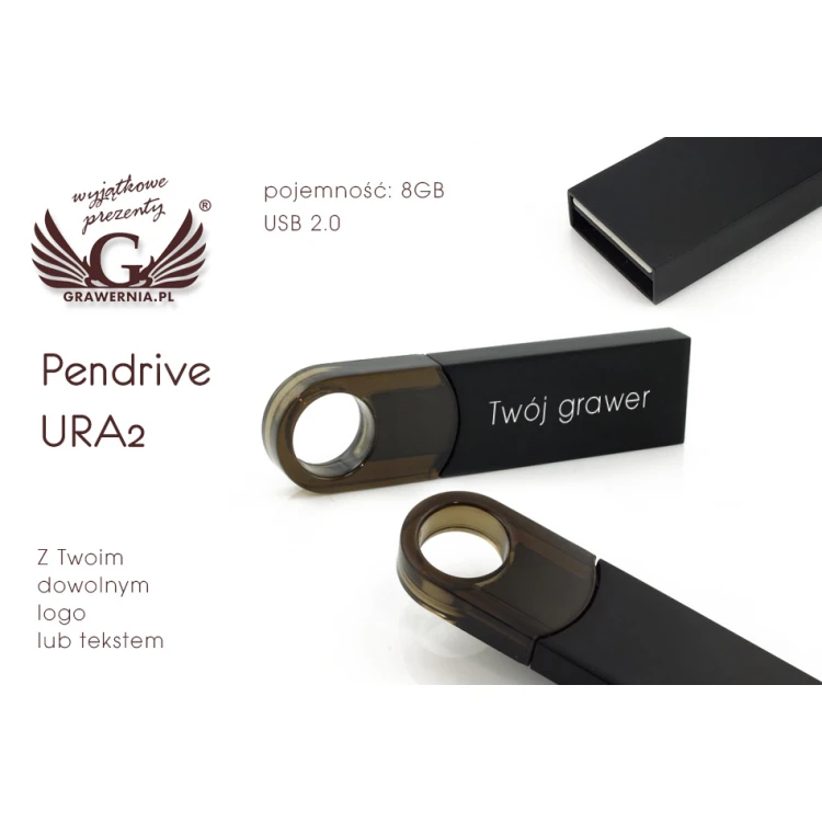 PENDRIVE GOODRAM URA2 8GB USB 2.0 mit Ihrem individuellen Logo oder Text