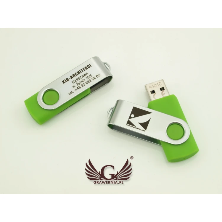 TWISTER PENDRIVE 8GB USB 2.0 mit Ihrem Logo oder beliebigem lasergegraviertem Text