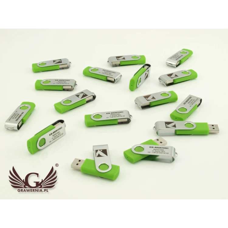 TWISTER PENDRIVE 8GB USB 2.0 mit Ihrem Logo oder beliebigem lasergegraviertem Text