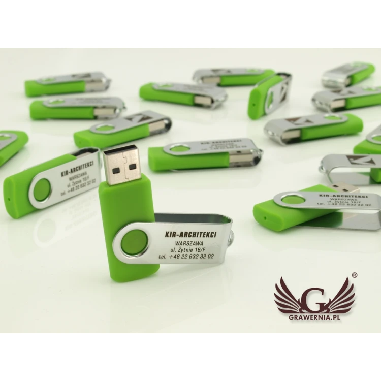 TWISTER PENDRIVE 8GB USB 2.0 mit Ihrem Logo oder beliebigem lasergegraviertem Text