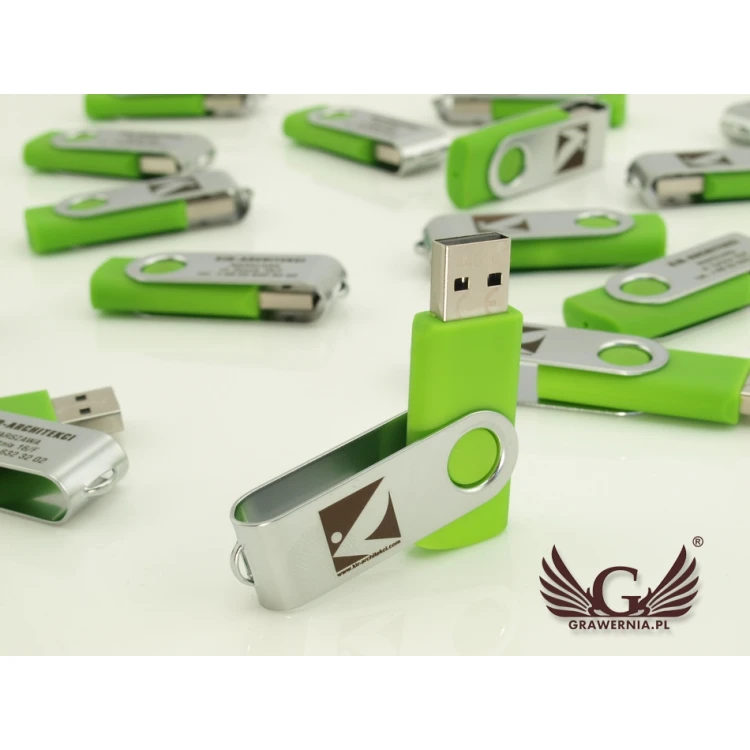 TWISTER PENDRIVE 8GB USB 2.0 mit Ihrem Logo oder beliebigem lasergegraviertem Text