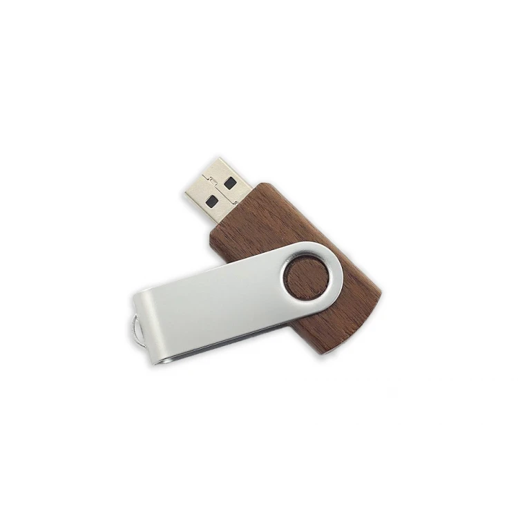 PENDRIVE Twister Walnut 8GB USB 2.0 mit Ihrem individuellen Logo oder Text