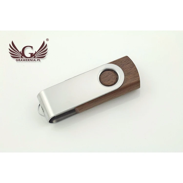 PENDRIVE Twister Walnut 8GB USB 2.0 mit Ihrem individuellen Logo oder Text