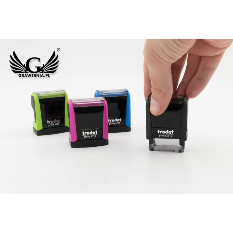 Selbstfärbender Stempel TRODAT Printy 4910 - Textplattengröße: 26mm x 9mm