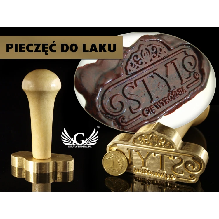 Lacksiegel für CNC-Prägung - Abmessungen: 57x30,57mm