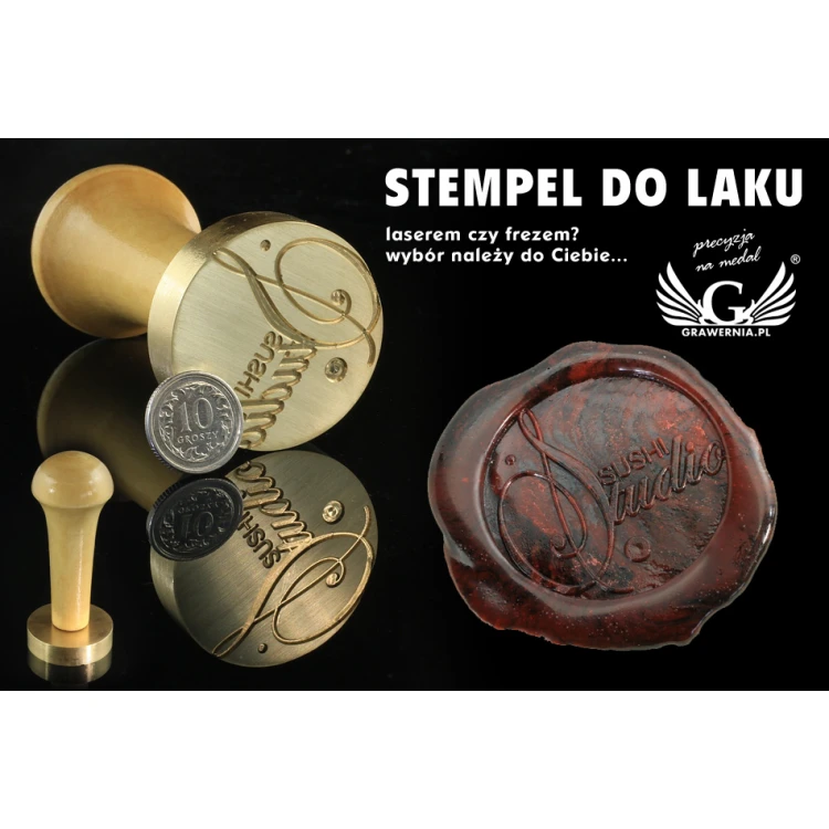 Lacksiegelstempel - CNC - Durchmesser 38mm