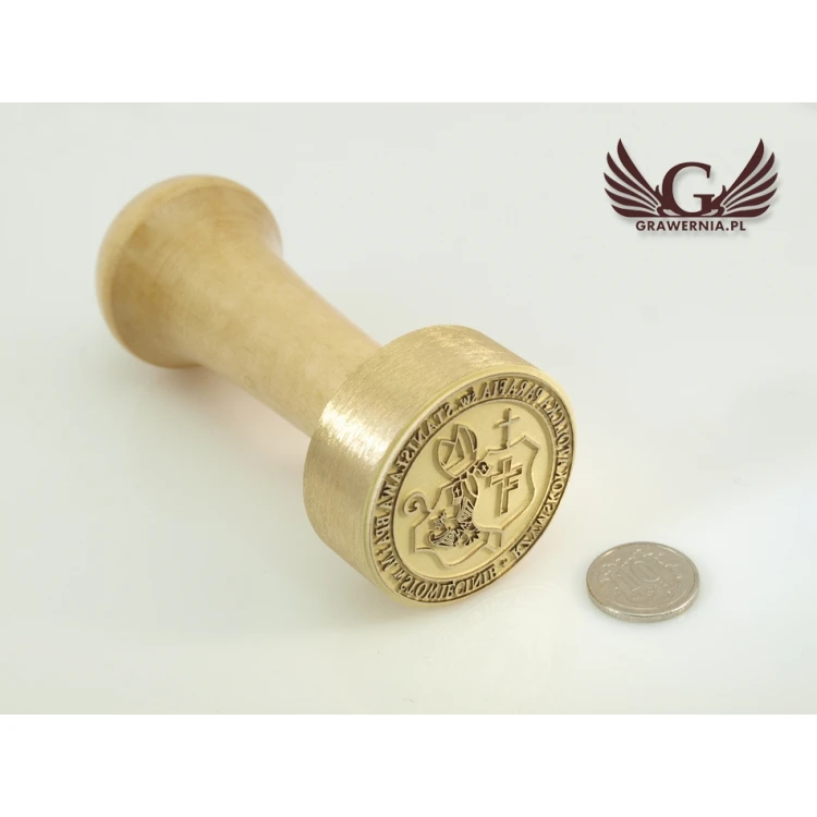 SIEGEL DER PFARREI - Messing Durchmesser 36mm Gravurtiefe etwa 0,4mm