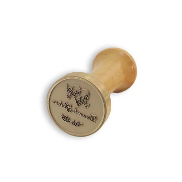 Dekorative Siegelstempel für Tintenabdruck - Durchmesser 38mm