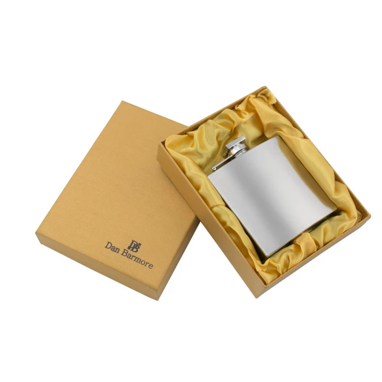 Dan Barmore SAN REMO Edelstahl Flachmann mit Gravur - 180ml - AL019