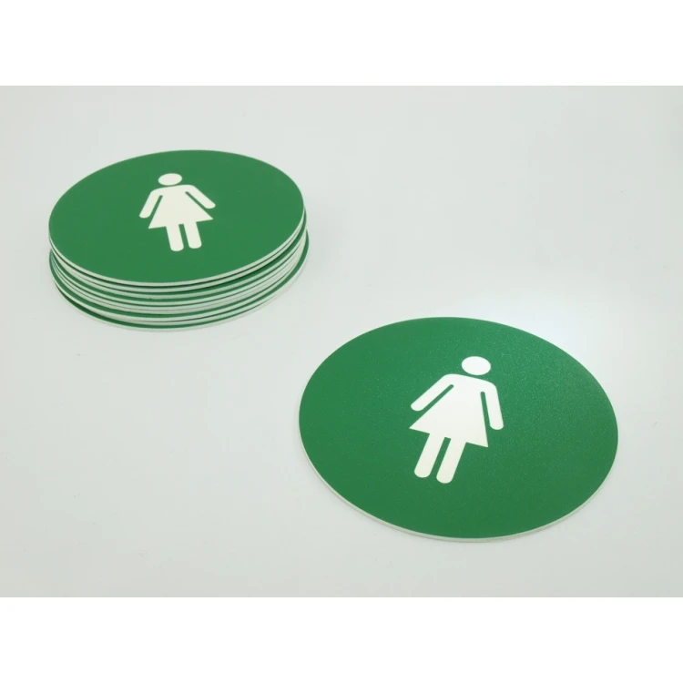 Piktogramme - Farbe Grün - Schild mit einem Durchmesser von 10 cm