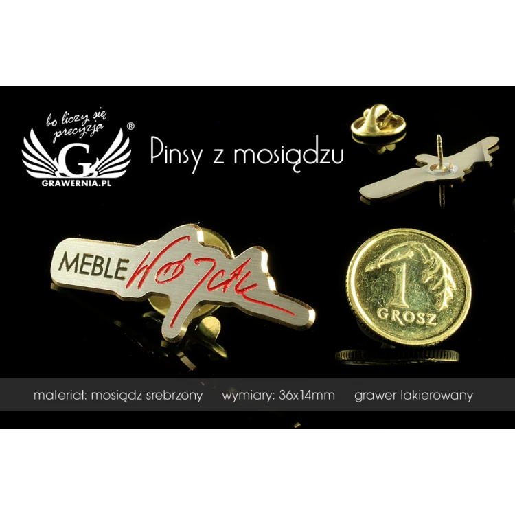 Metallische Pins mit Ihrem Logo - PS004