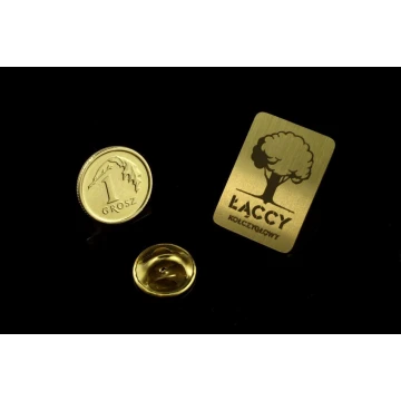 Metallische Pins mit Ihrem Logo - Größe 17x24mm - PS015