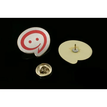 Metall-Pins mit Ihrem Logo - Größe 26x23mm - UV-Druck - PS027