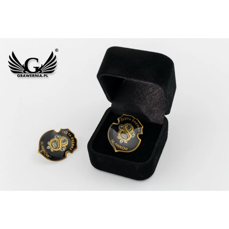 Messing Pins - gewölbtes 3D Doming - beliebiges Logo - PWD001