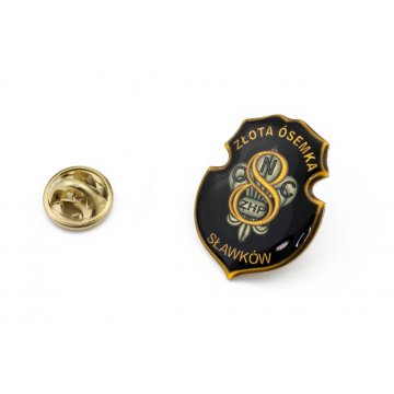 Messing Pins - gewölbtes 3D Doming - beliebiges Logo - PWD001