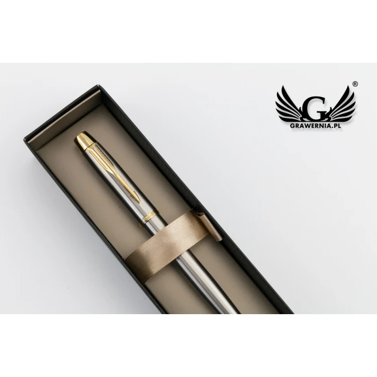 Kugelschreiber PARKER IM Gebürstetes Metall GT - PAR163-PK-SW