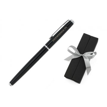 Kugelschreiber Siena mit individueller Gravur - schwarz - PKL001