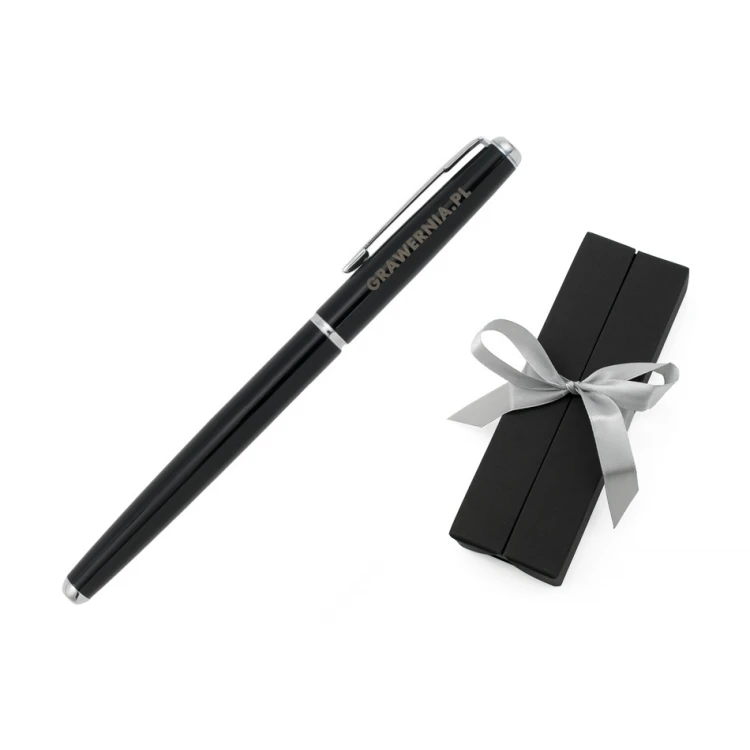 Kugelschreiber Siena mit individueller Gravur - schwarz - PKL001