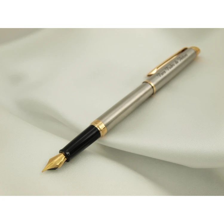 Ewiges Füllfederhalter WATERMAN HEMISPHERE - Satinstahl GT - WAT024