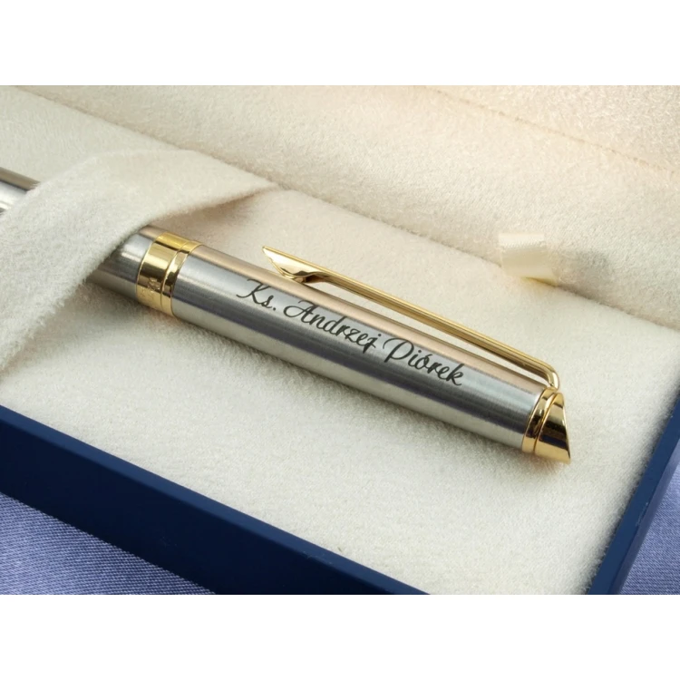 Ewiges Füllfederhalter WATERMAN HEMISPHERE - Satinstahl GT - WAT024