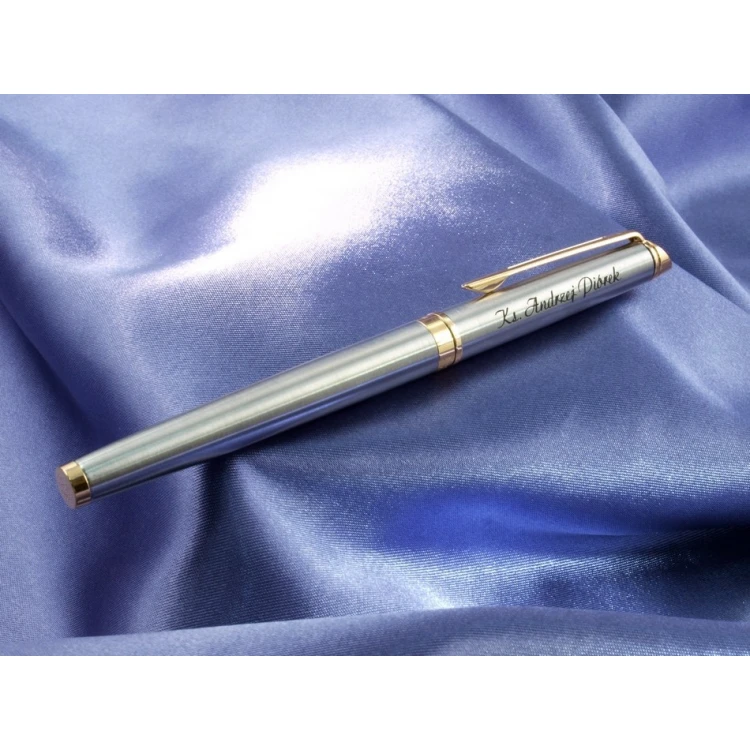 Ewiges Füllfederhalter WATERMAN HEMISPHERE - Satinstahl GT - WAT024