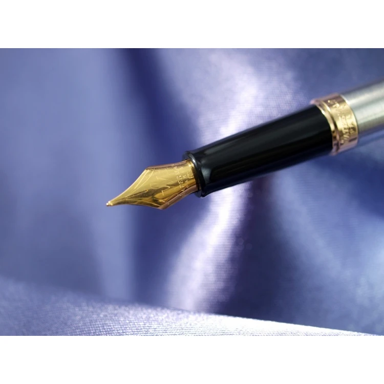 Ewiges Füllfederhalter WATERMAN HEMISPHERE - Satinstahl GT - WAT024