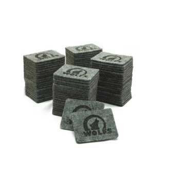 Filzplaketten mit dem Logo Ihres Unternehmens - Set von 100 Stück.