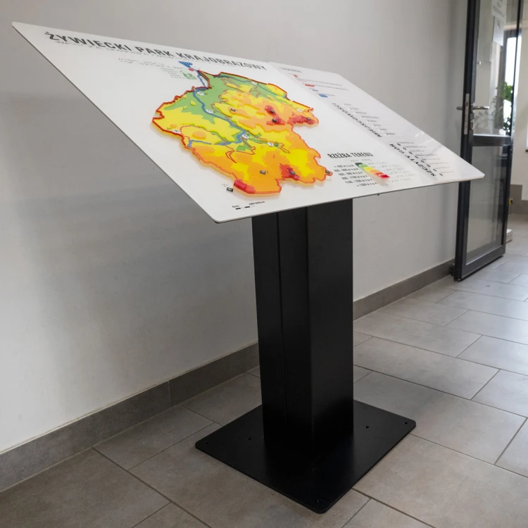 Tyflographische Karte des Landschaftsparks mit Braille-Schrift - Maße: 1100x700mm - TAB515