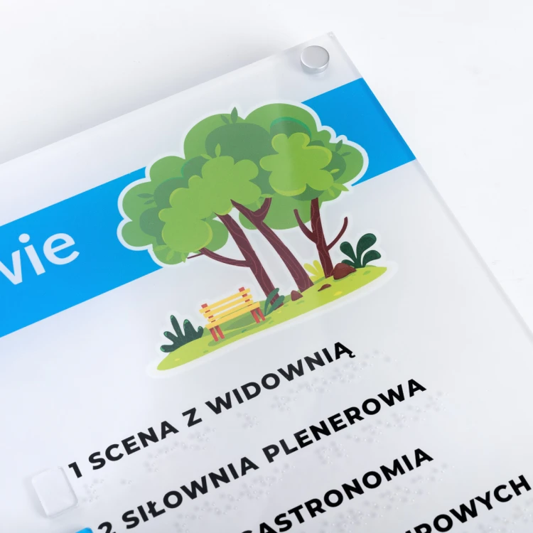Tyflographischer Parkplan mit Braille-Schrift - Maße: 594x420mm - TAB467