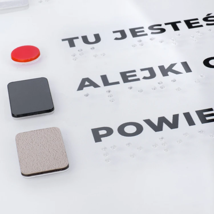 Tyflographischer Parkplan mit Braille-Schrift - Maße: 594x420mm - TAB467