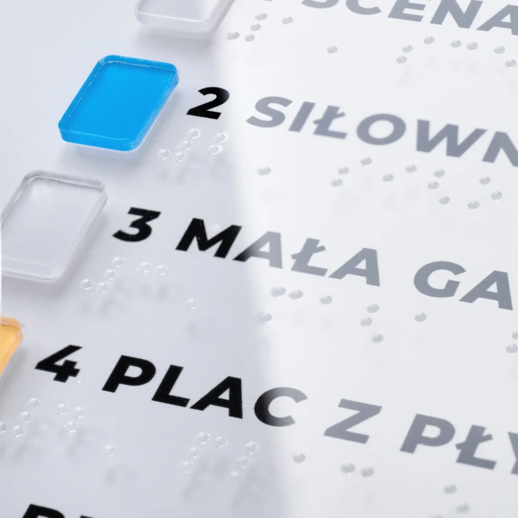 Tyflographischer Parkplan mit Braille-Schrift - Maße: 594x420mm - TAB467