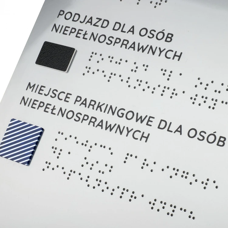 Tyflographischer Plan mit Braille-Schrift und austauschbarem Element - Maße: 1000x650mm - TAB519