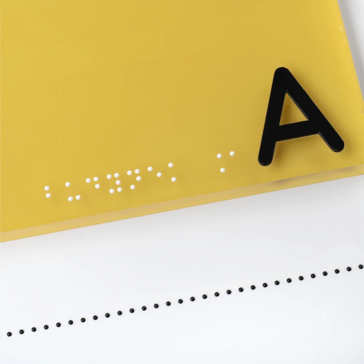 Tyflographischer Plan mit Braille-Schrift und austauschbarem Element - Maße: 1000x650mm - TAB519