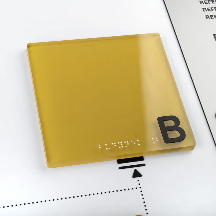 Tyflographischer Plan mit Braille-Schrift und austauschbarem Element - Maße: 1000x650mm - TAB519