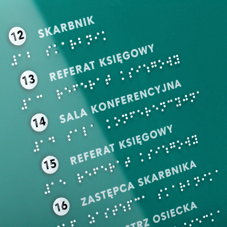 Tyflographischer Plan mit Braille-Schrift - Plexi und ADA - Abmessungen: 880x630mm - TAB533