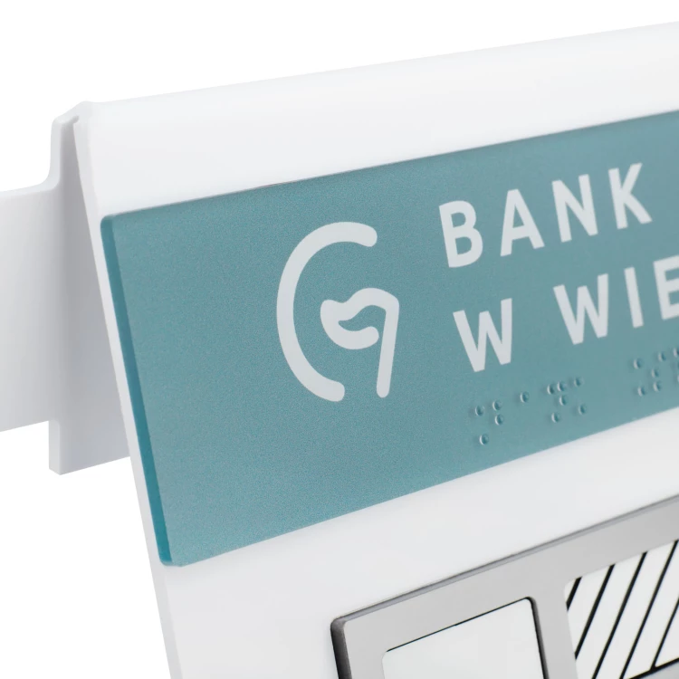 Typhlographischer Plan mit Braille-Schrift - Plexi, ADA und Laminat - Abmessungen: 560x295mm - TAB553