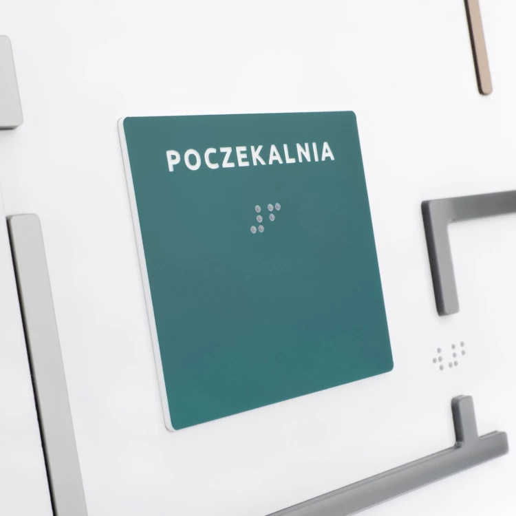 Typhlographischer Plan mit Braille-Schrift - Plexi, ADA und Laminat - Abmessungen: 560x295mm - TAB553